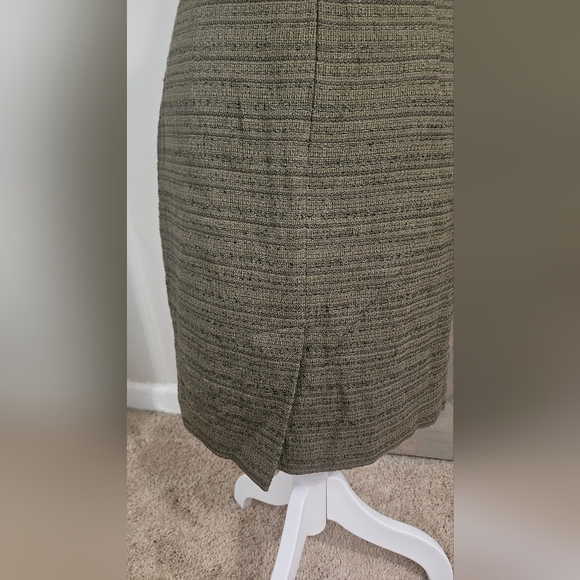 TRINA TURK Cora Strapless Tweed Sheath Dress. Olive. Size 2 NWT - Picture 15 of 16